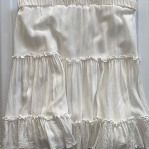 Princess Polly NWOT White Tiered Skirt
